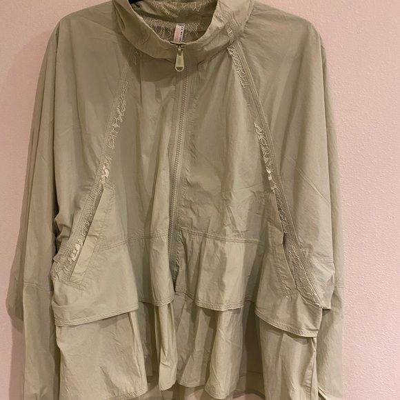 Free People Namaslay Jacket Medium brushes pistachio - Picture 7 of 13